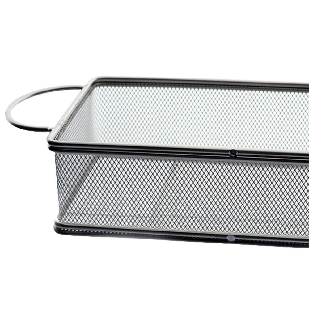 Cesta Retangular Dynasty Fry em Aço Inox - Prata - 4
