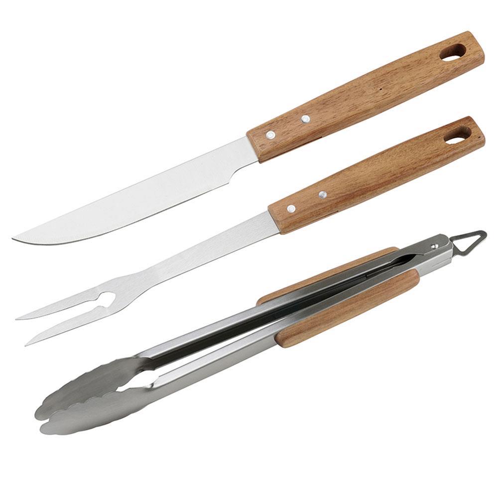 Conjunto para Churrasco Fracalanza em Aço Inox - 3 Peças - 1