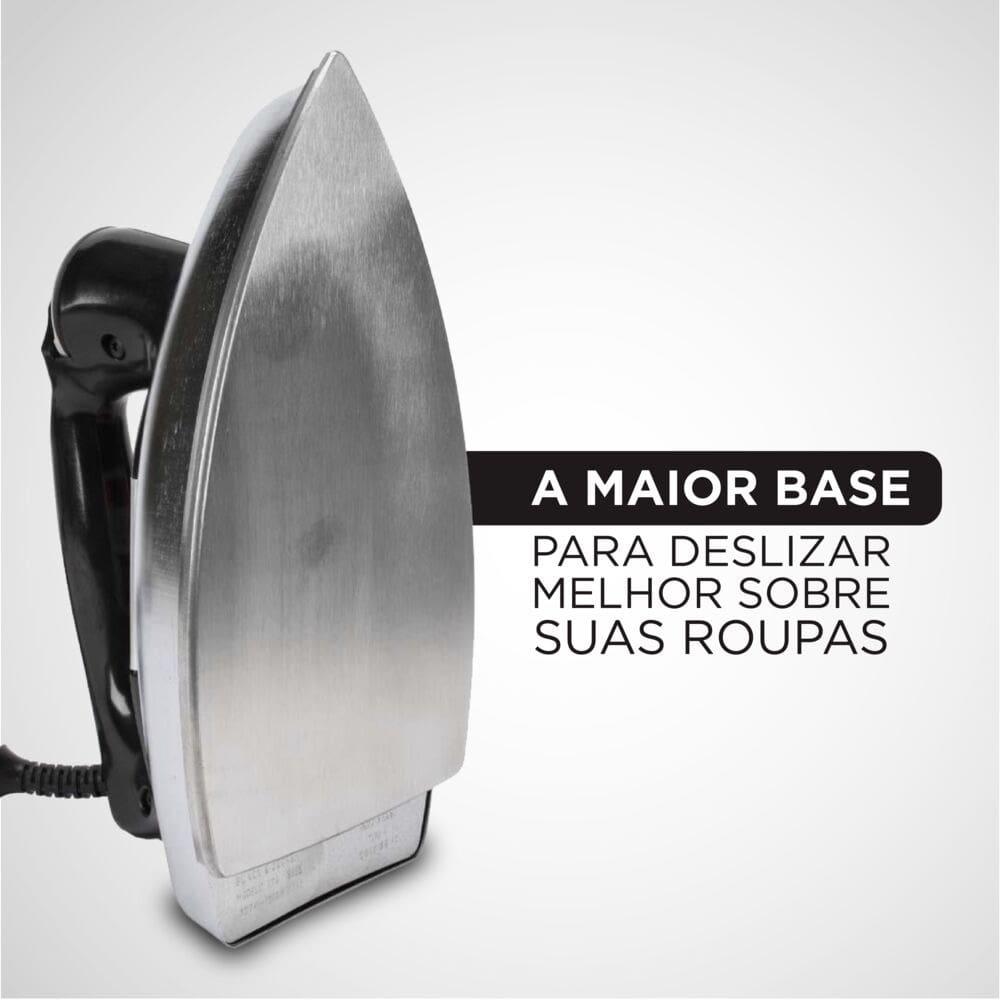 Ferro de Passar a Seco Black Decker VFA1110TM2 com Base de Alumínio - 9