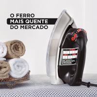 Ferro de Passar a Seco Black Decker VFA1110TM2 com Base de Alumínio - 8