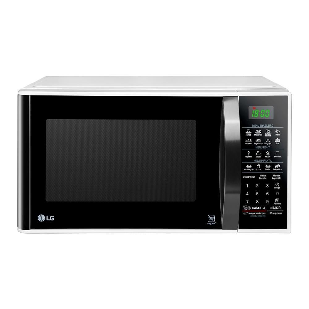 Forno de Micro-ondas LG 30 Litros MS3091 com Função Limpa Fácil e Descongelamento Uniforme - Preto e Branco - 2