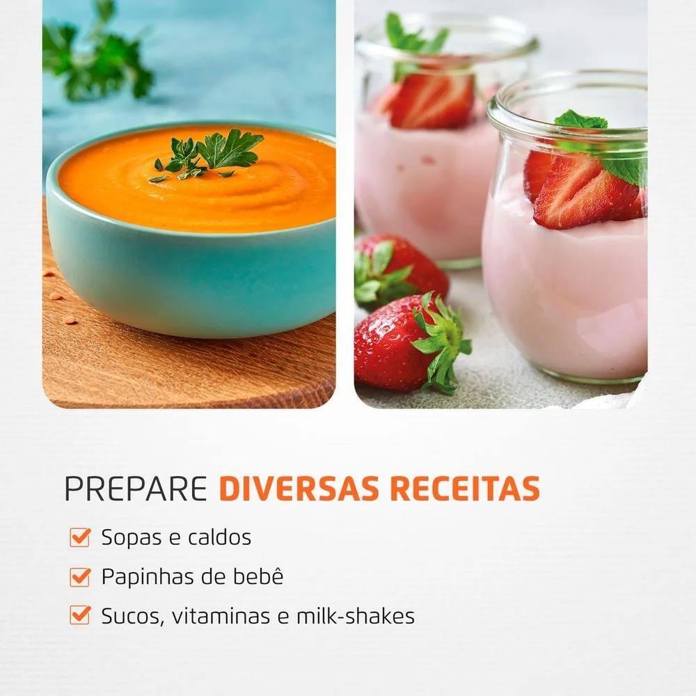 Mixer Mondial Pratic M-15-B 2 em 1 com Copo Medidor Preto – 200 W - 9