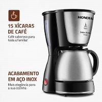 Cafeteira Elétrica Mondial Dolce Arome Thermo Inox C-34 15 Xícaras – Preta e Inox - 3