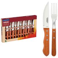 Conjunto para Churrasco Tramontina Dynamic em Aço Inox e Madeira – 12 Peças - 1