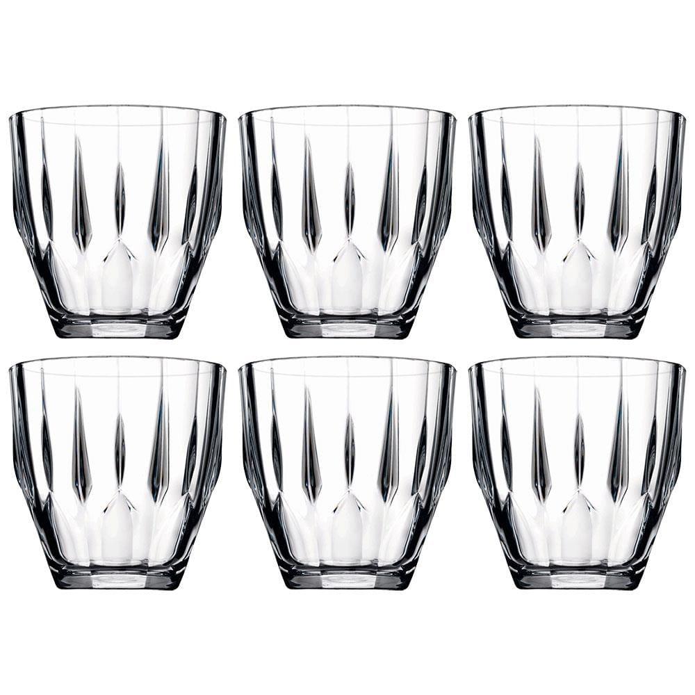 Conjunto de Copos Baixo Pasabahce Diamond em Vidro 275ml - 6 Peças - 1