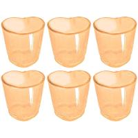 Conjunto de Copos para Shot Dynasty Love em Vidro Âmbar 45ml - 6 Peças - 1