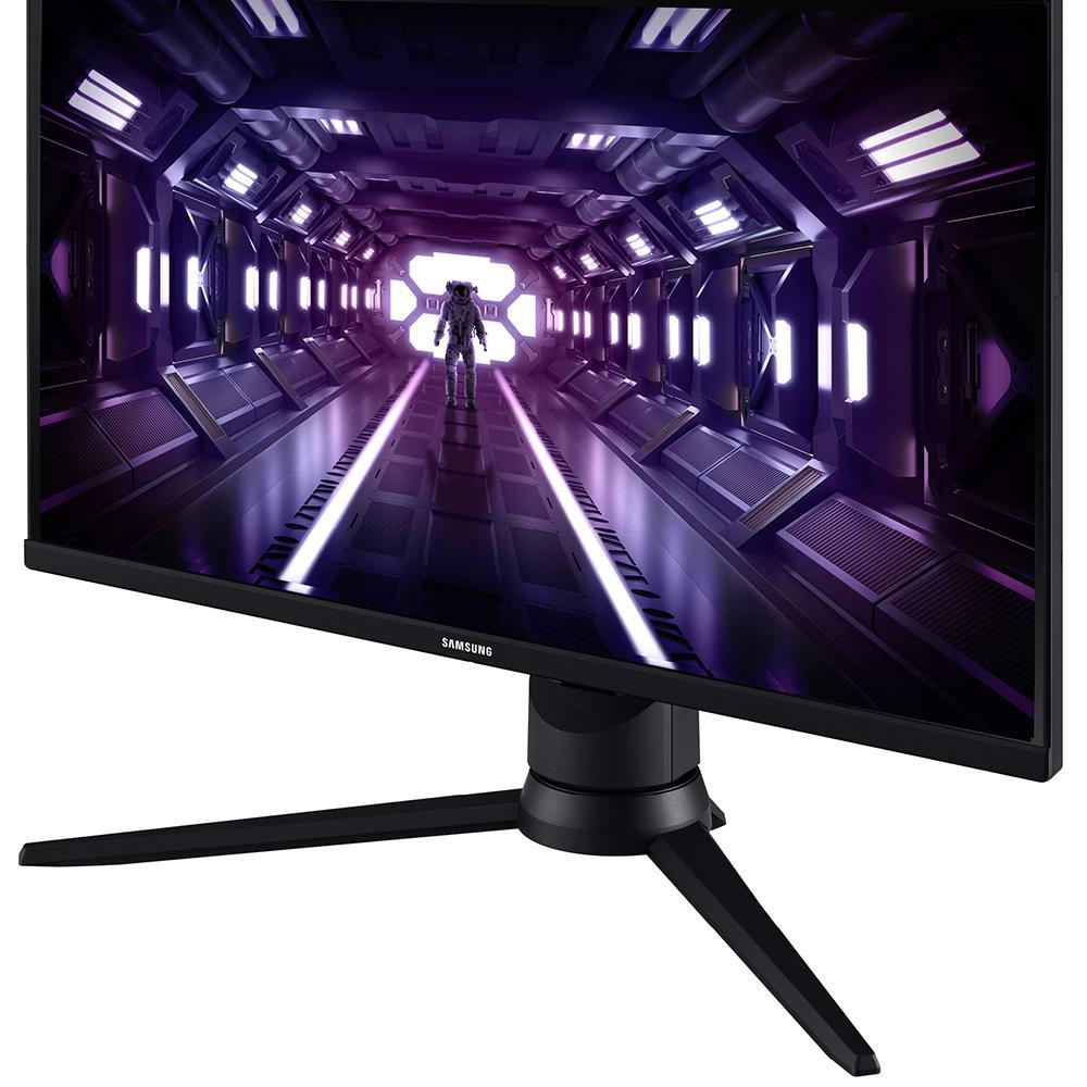 Monitor Gamer Samsung Odyssey 24", FHD, 144 Hz, 1ms, com ajuste de altura, HDMI, DP, VGA, Freesync, Preto, Série G3 - 4