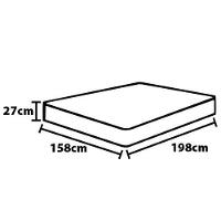 Colchão Queen Size Castor Dome One com Molejo Tecnopedic e Revestimento em Malha 27x158x198cm - Bege - 2