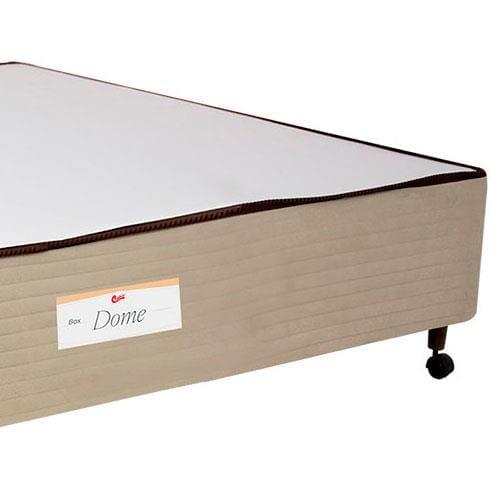 Base Box de Casal Castor Dome com Revestimento em Tecido Suede 40x138x188cm - Bege - 4