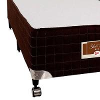 Base Box de Solteiro Castor Sellect P com Revestimento em Tecido Suede 40x88x188cm - Marrom - 4
