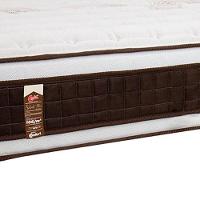 Colchão King Size Castor Sellect P Double com Molejo Tecnopedic, Euro Pillow e Revestimento em Malha 34x193x203cm - Marrom/Bege - 4