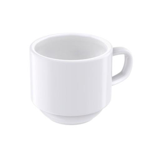 Conjunto com 6 Xícaras e Pires para Café Tramontina Paola em Porcelana Branca - 100 ml - 3