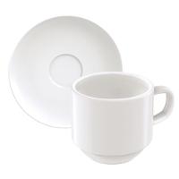 Conjunto com 6 Xícaras e Pires para Café Tramontina Paola em Porcelana Branca - 100 ml - 2