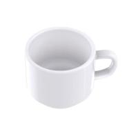 Conjunto com 6 Xícaras e Pires para Café Tramontina Paola em Porcelana Branca - 100 ml - 5