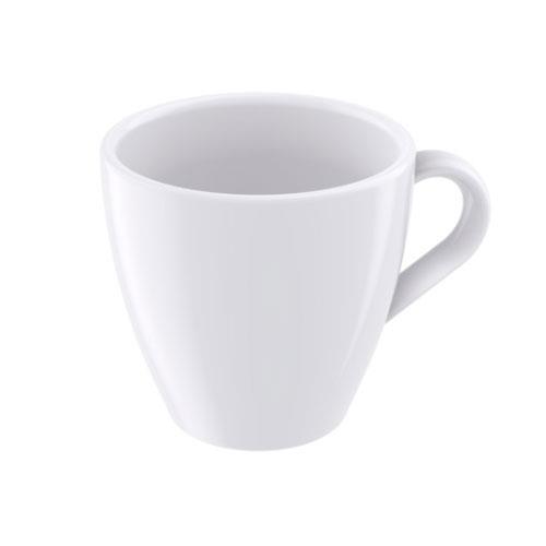 Conjunto com 6 Xícaras e Pires para Capuccino Tramontina Paola em Porcelana Branca - 200 ml - 3