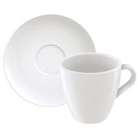 Conjunto com 6 Xícaras e Pires para Capuccino Tramontina Paola em Porcelana Branca - 200 ml - 2