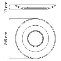 Conjunto com 6 Xícaras e Pires para Capuccino Tramontina Paola em Porcelana Branca - 200 ml - 9
