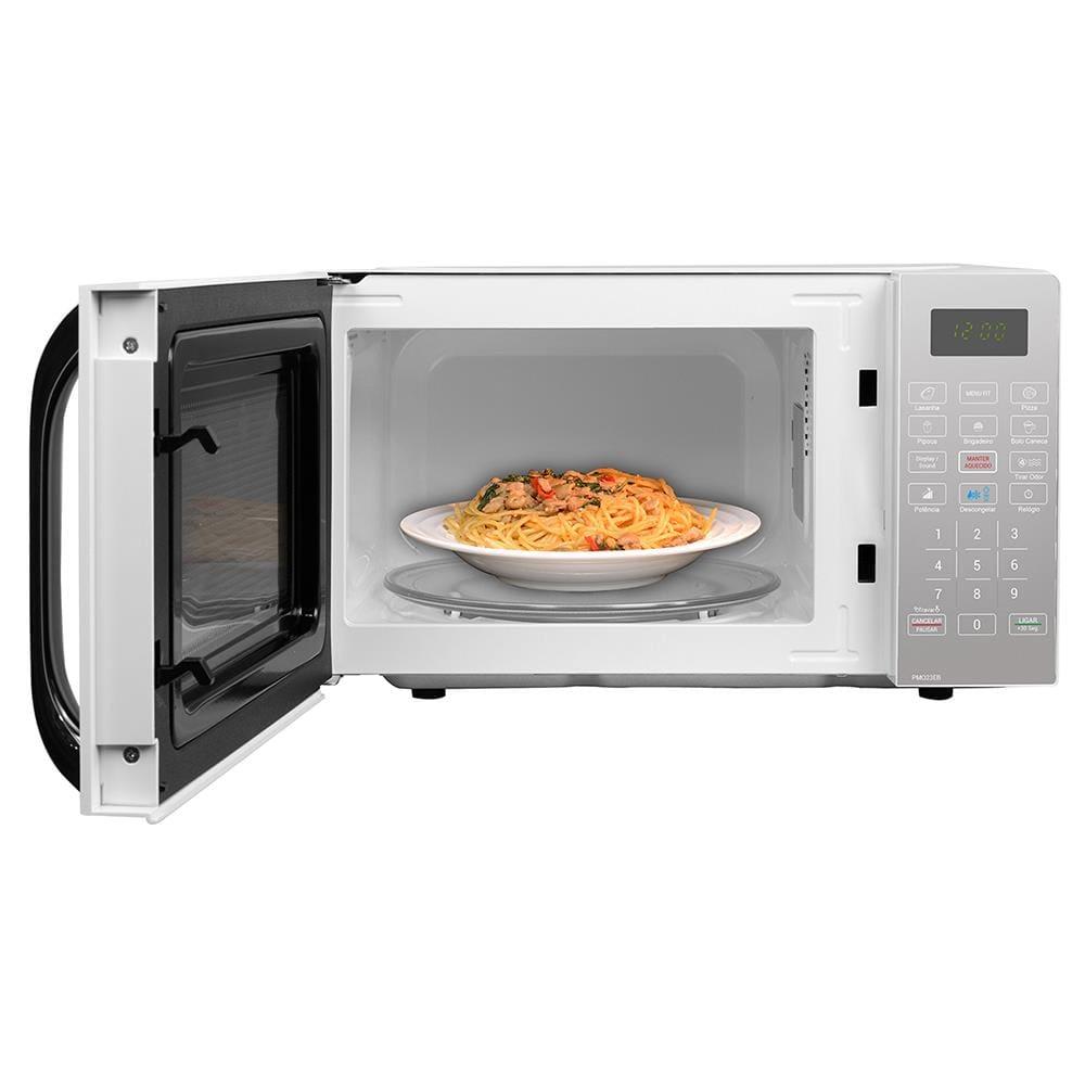 Forno de Micro-ondas Philco PMO23EB com Menu FIT 20 Litros - Branco e Prata - 9