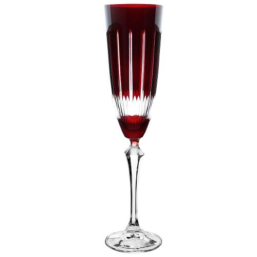 Taça para Champanhe Bohemia Elizabeth Vermelha - 190ml