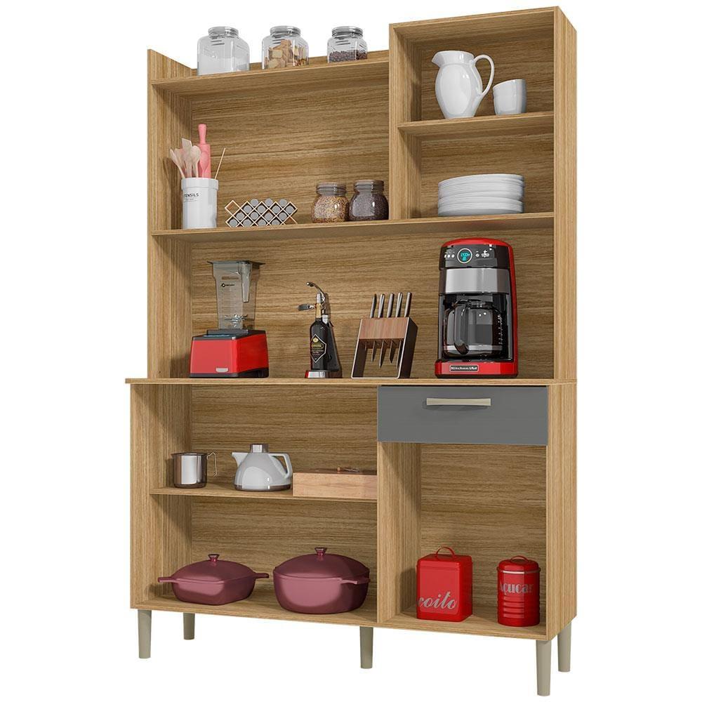 Cozinha Compacta Kit`s Paraná Florence com 6 Portas, 1 Gaveta e 2 Prateleiras - 121,5cm de largura - 3