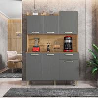 Cozinha Compacta Kit`s Paraná Florence com 6 Portas, 1 Gaveta e 2 Prateleiras - 121,5cm de largura - 1