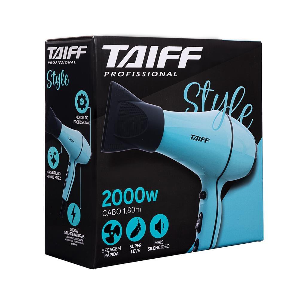 Secador de Cabelos Taiff Style Tiffany Motor AC Profissional 2000W - Azul - 5