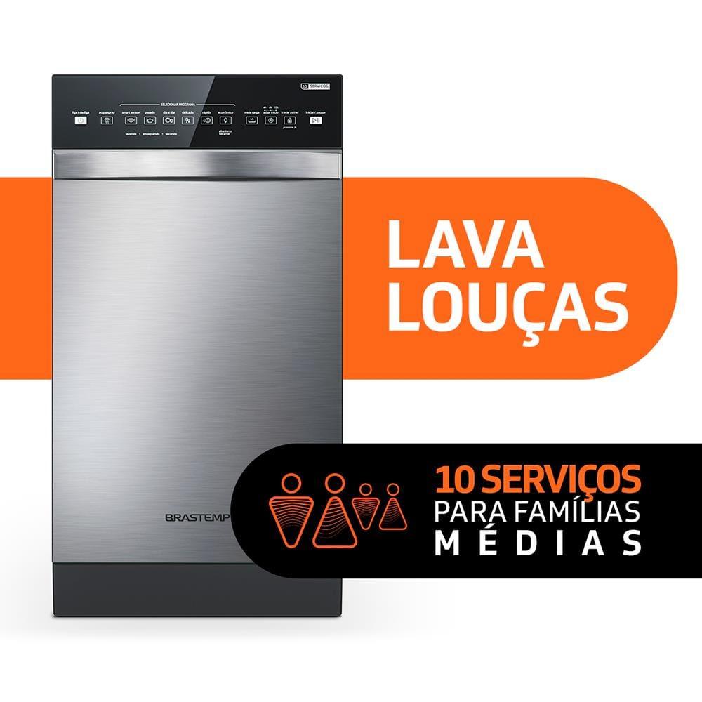 Lava-Louças Brastemp BLF10BR 10 Serviços com Ciclo Pesado e Delicado – Inox - 2