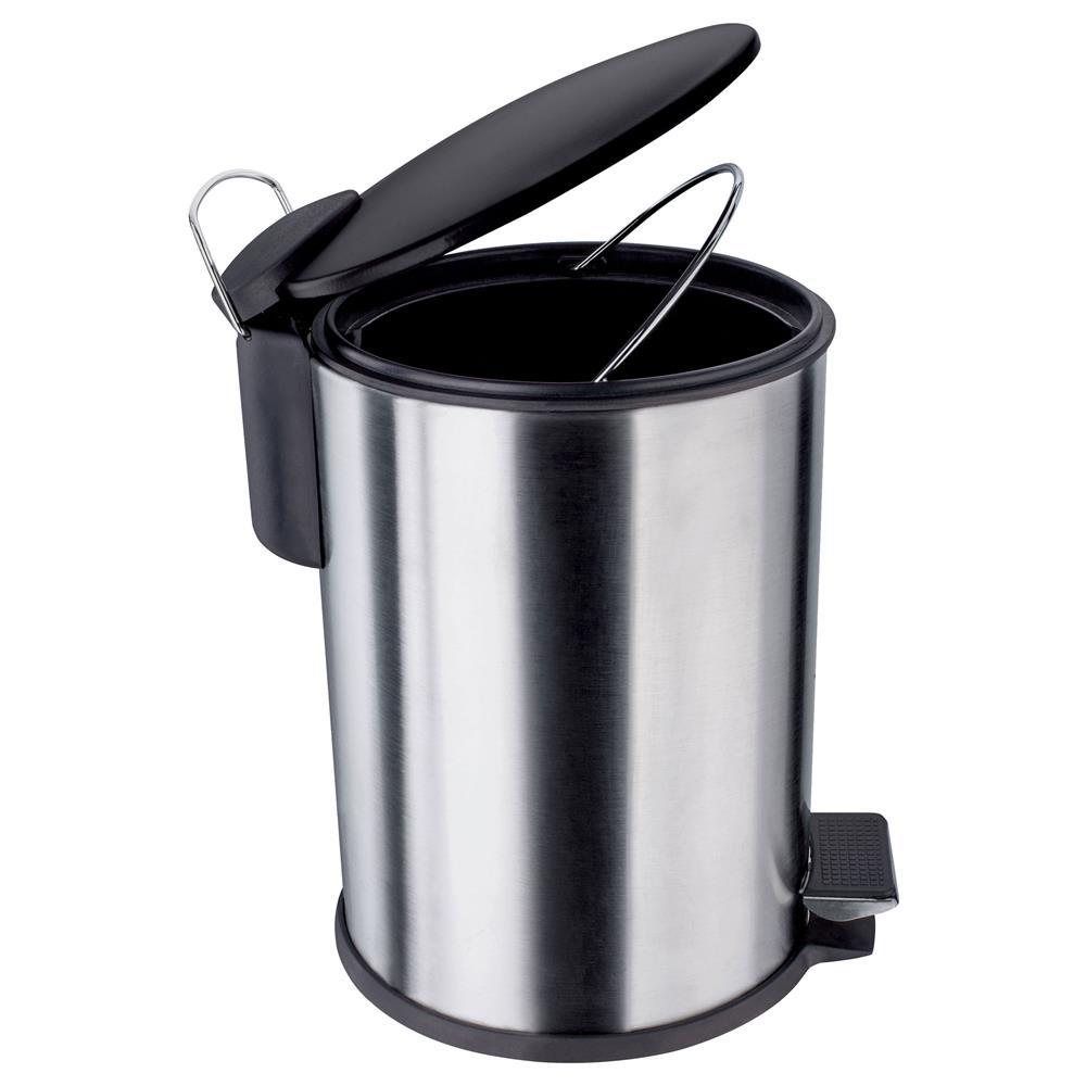 Lixeira Euro Home com Pedal LIX2317-PT em Inox e PP – 3 L - 2