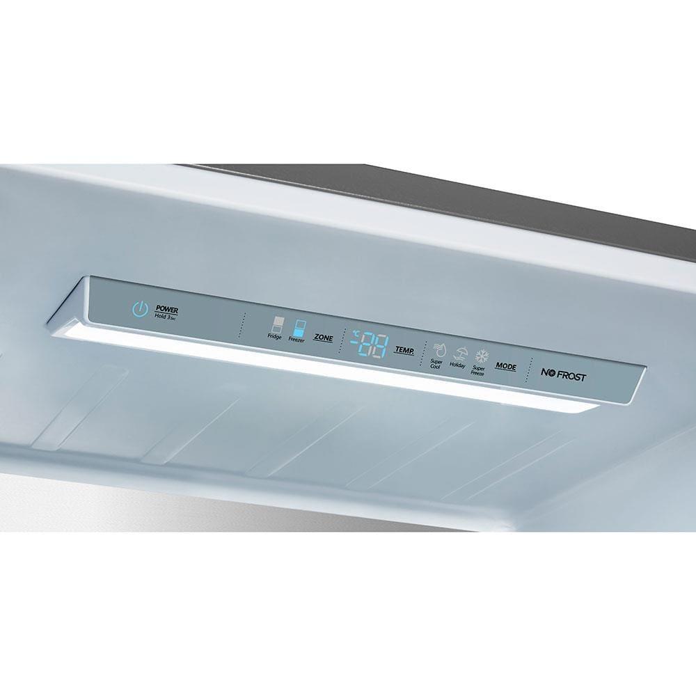 Geladeira Hisense Botton RB-52W Frost Free com Tecnologia Inverter, Portas Reversíveis e Painel Touch 397 L - Inox Look - 7