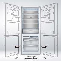 Geladeira Hisense Botton RB-52W Frost Free com Tecnologia Inverter, Portas Reversíveis e Painel Touch 397 L - Inox Look - 9