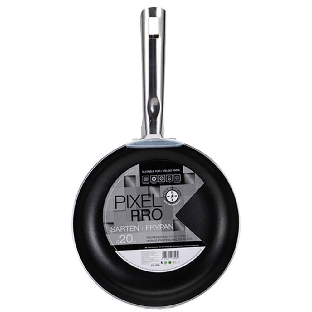 Frigideira Bergner Pixel Pro em Alumínio Prensado Preta - 20 cm - 2