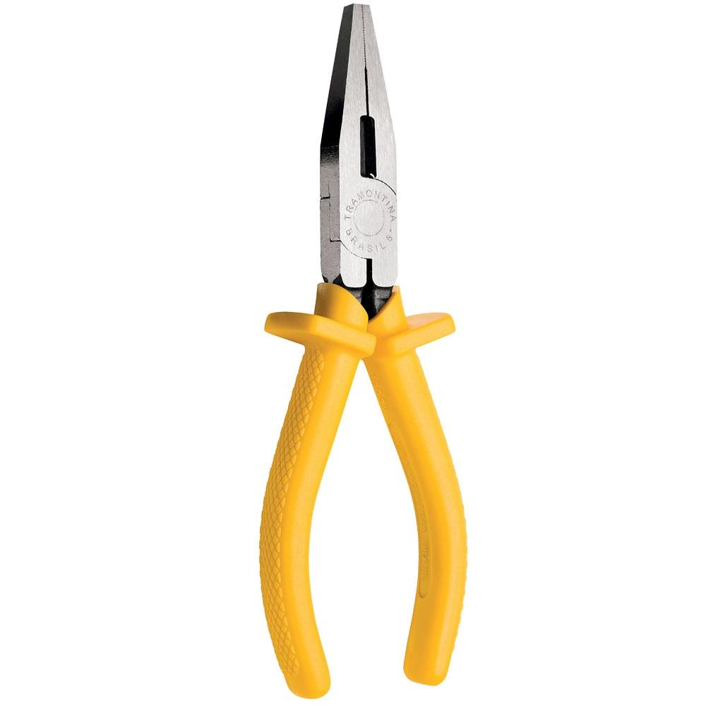Alicate de Bico Chato Tramontina 6” com Cabo Isolado - Amarelo - 1
