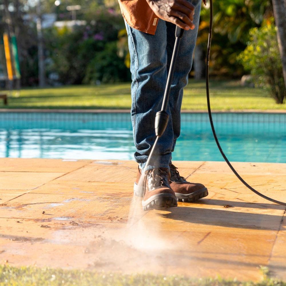 Lavadora de Alta Pressão Karcher K3 Force Turbo 1815psi com Rodas, Alça Retrátil e Canhão de Espuma - Preta/Amarela - 8