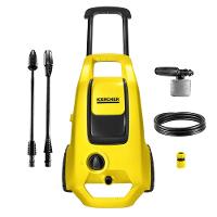 Lavadora de Alta Pressão Karcher K3 Force Turbo 1815psi com Rodas, Alça Retrátil e Canhão de Espuma - Preta/Amarela - 1