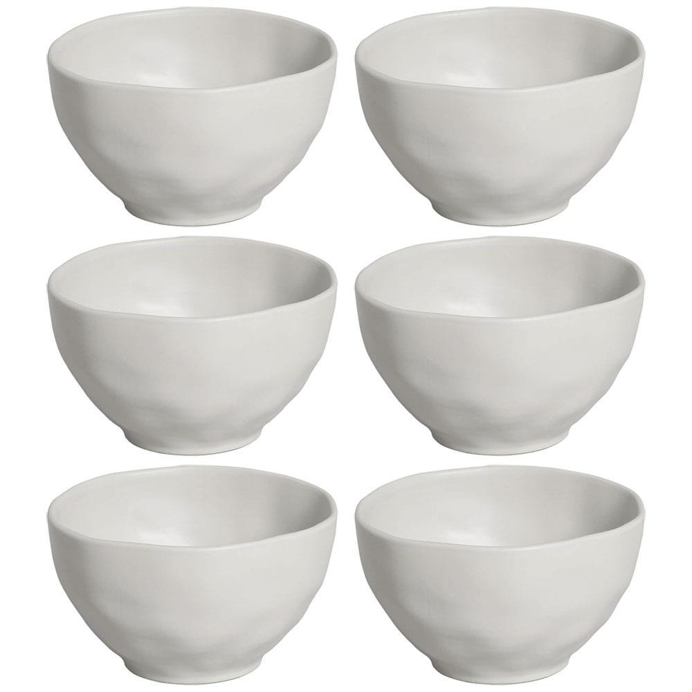 Conjunto de Bowls Porto Brasil Orgânico Vit em Stoneware Cinza 558 ml - 6 Peças - 1