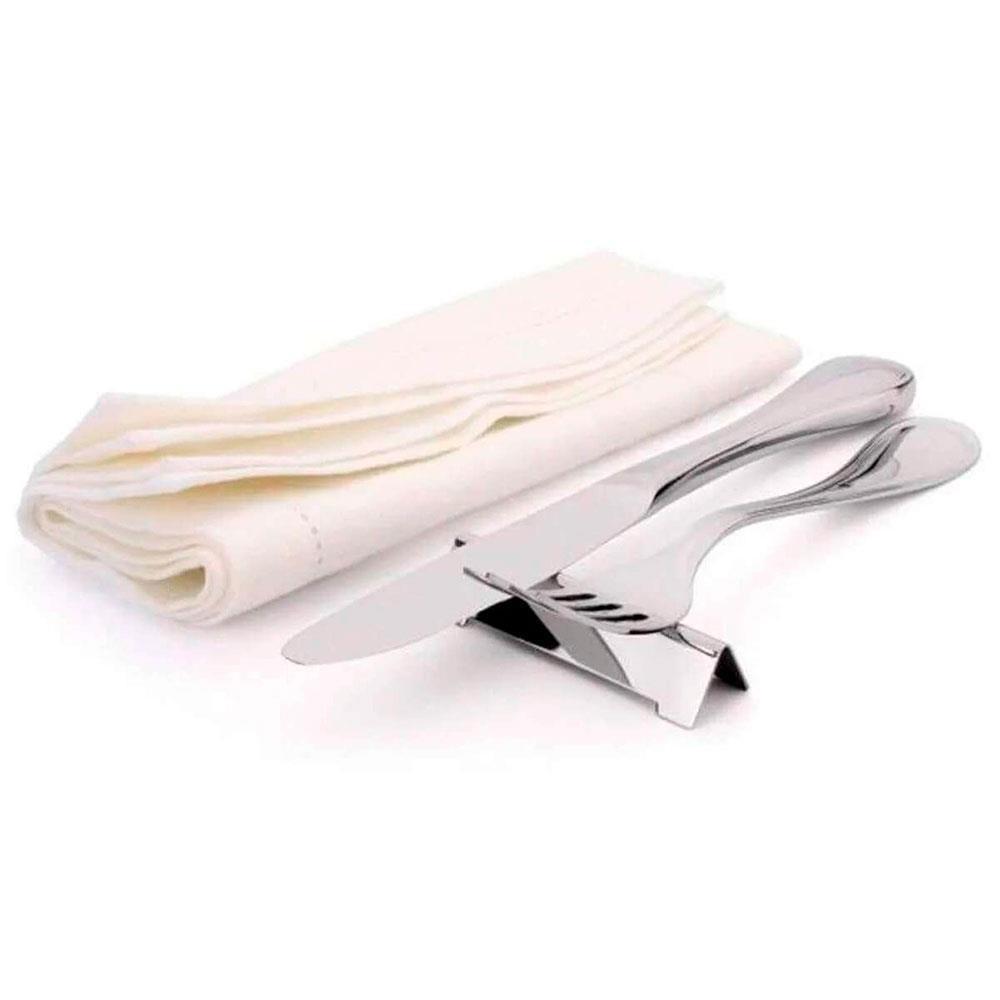 Conjunto de Descanso de Talheres Forma Top Table em Aço Inox - 6 Peças - 3