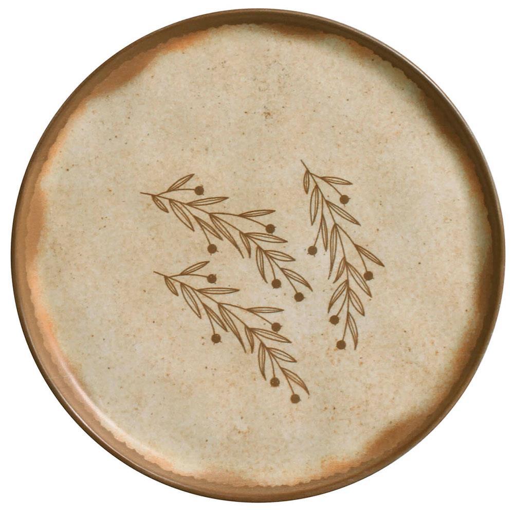 Conjunto com 6 Pratos de Sobremesa Porto Brasil Bio Nativa em Stoneware 21,5cm – Cinza - 2