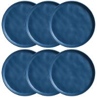 Conjunto com 6 Pratos de Sobremesa Porto Brasil Bio Boreal em Stoneware 21,5cm – Azul - 1
