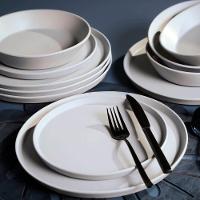 Conjunto com 6 Pratos de Sobremesa Porto Brasil Neo Vit em Stoneware 21,5cm – Cinza