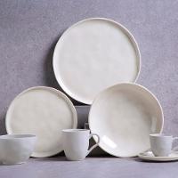 Conjunto com 6 Pratos Rasos Porto Brasil Clay em Cerâmica Stoneware 27,5 cm - Areia - 2