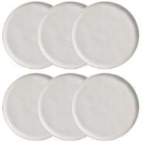 Conjunto com 6 Pratos Rasos Porto Brasil Bio Vit em Stoneware 27,5 cm – Cinza - 1