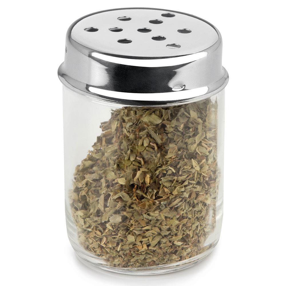 Porta Orégano ou Queijo Forma em Vidro e Aço Inox - 2