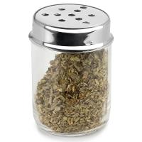 Porta Orégano ou Queijo Forma em Vidro e Aço Inox - 2