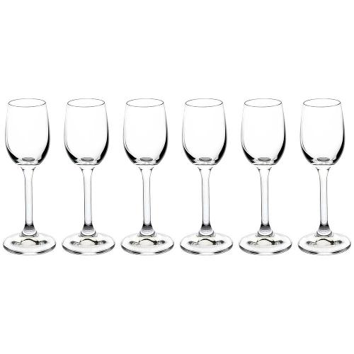 Conjunto de Taças para Licor Bohemia Anna 65 ml em Cristal Ecológico - 6 Peças