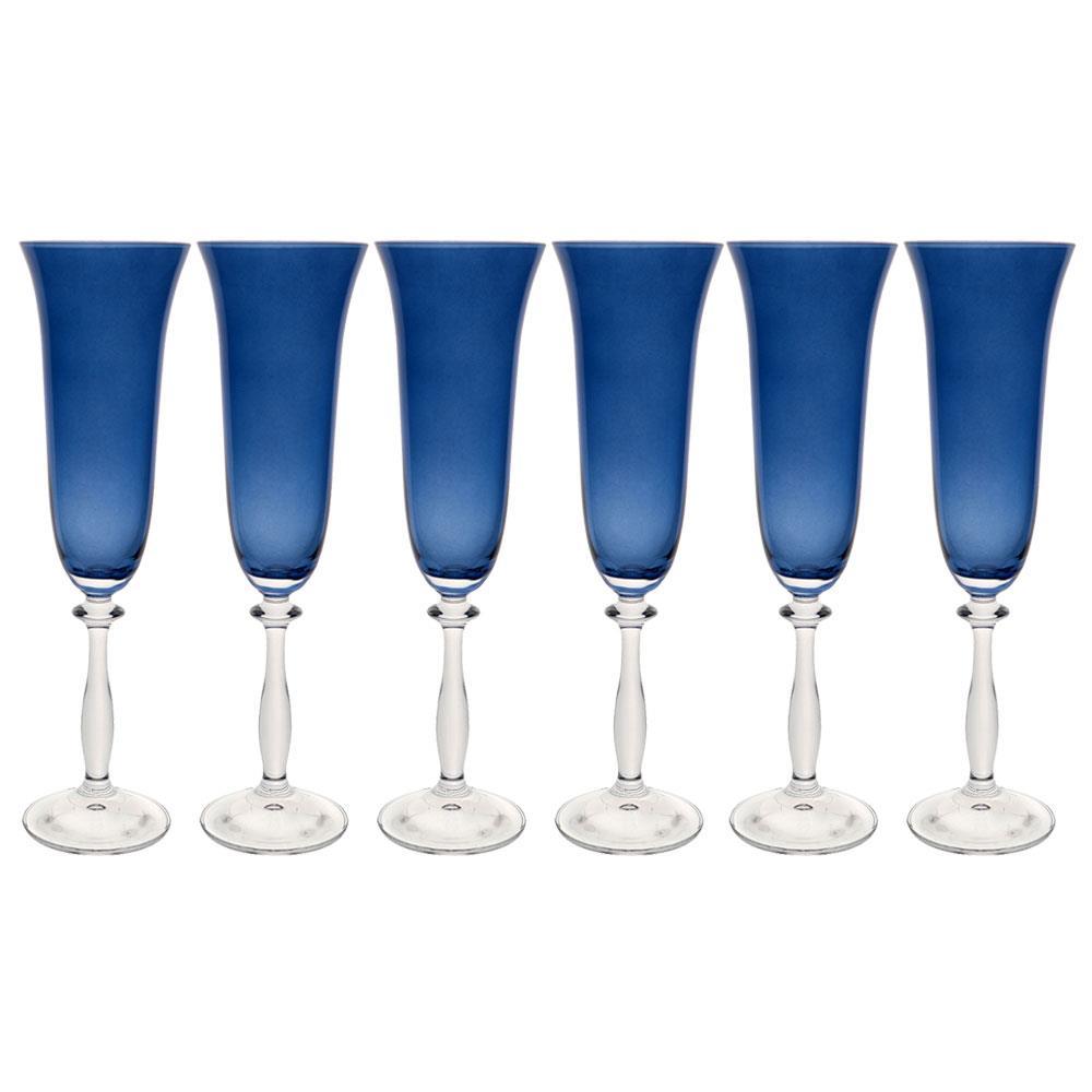 Conjunto de Taças para Champanhe Bohemia Angela 190 ml em Cristal Ecológico - 6 Peças - 1