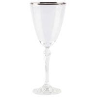 Conjunto de Taças para Água Bohemia Silver Rim 350ml - 6 Peças - 2