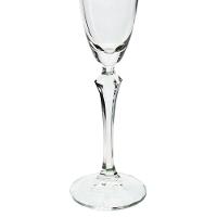 Conjunto de Taças para Champanhe Bohemia Elizabeth em Cristal Ecológico Silver Rim 200 ml – 6 Peças