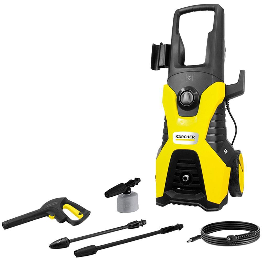 Lavadora de Alta Pressão Karcher K4 1885psi 1700W com Pistola e Mangueira de 6 Metros - Preta/Amarela - 1