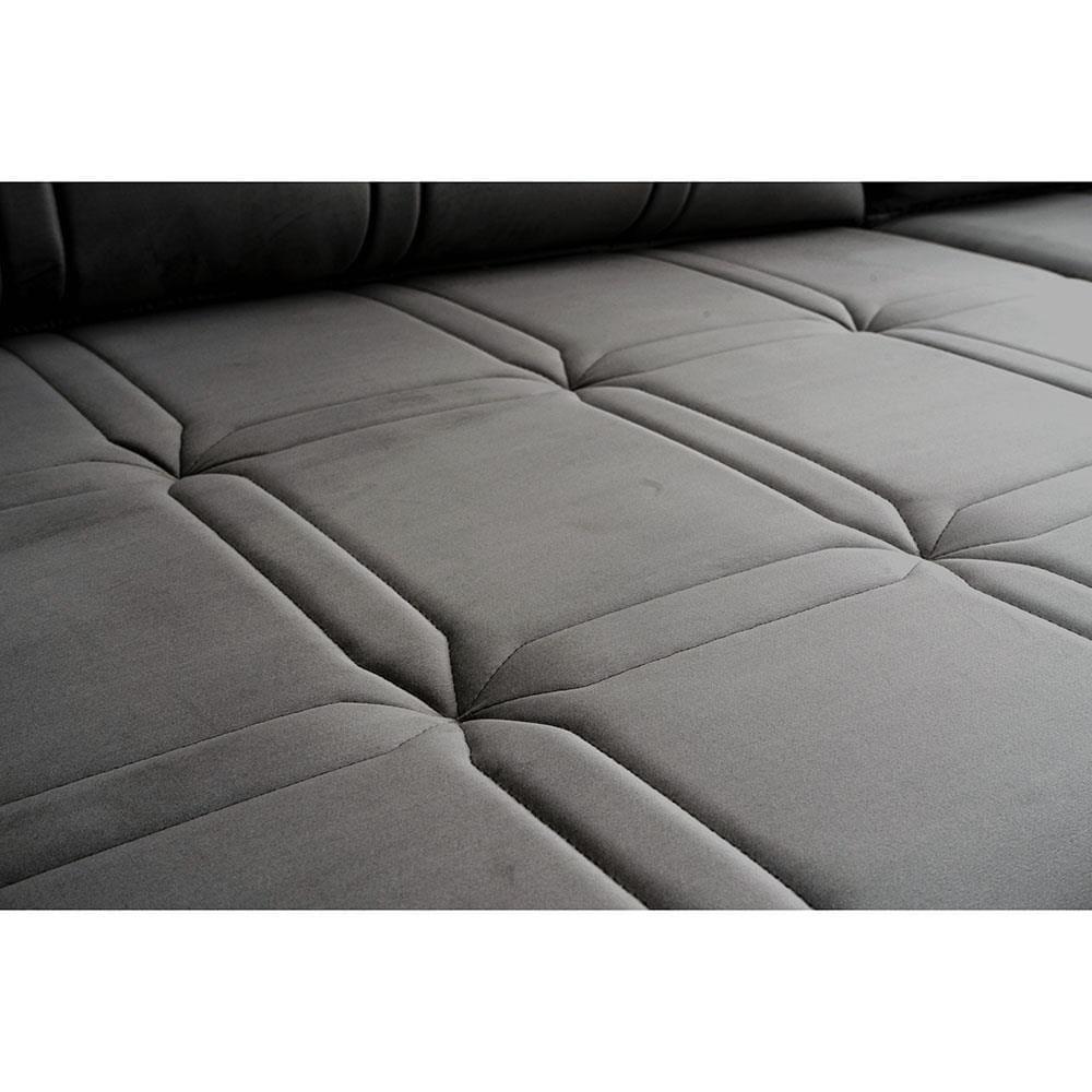 Sofá 3 Lugares Hellen Azure Retrátil/Reclinável, Revestido em Tecido Veludo e 250 cm de Largura - 8