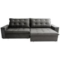 Sofá 3 Lugares Hellen Azure Retrátil/Reclinável, Revestido em Tecido Veludo e 250 cm de Largura - 5